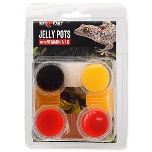 ReptiPlanet Jelly Pots Fruit With Vitamin A/C  - 8 kpl pakkaus